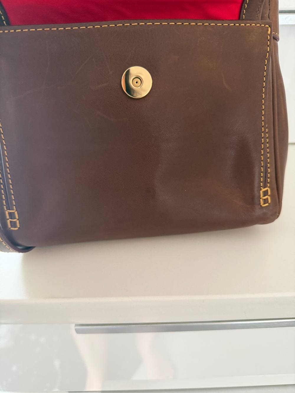 Dooney & Bourke Brown Florentine Leather shoulder bag - Picture 9 of 16